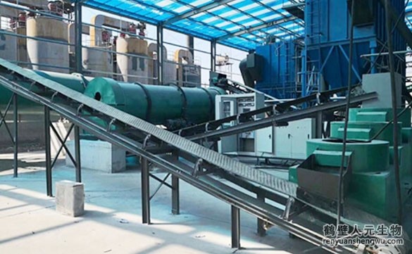 利用有機肥生產線進行自動化生產的